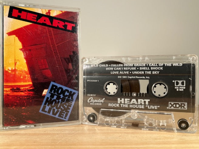 HEART - Rock the House Live! - CASSETTE TAPE