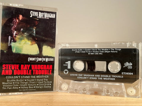 STEVIE RAY VAUGHAN AND DOUBLE TROUBLE – Couldn't Stand the Weather – CASSETTE TAPE