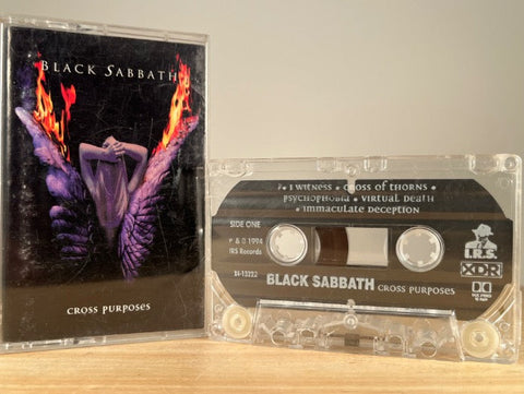 BLACK SABBATH – CROSS PURPOSES – CASSETTE TAPE