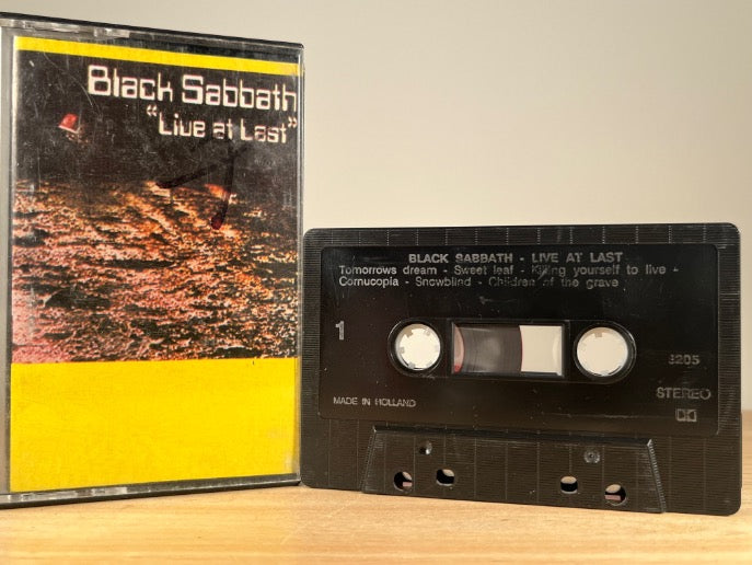 BLACK SABBATH – LIVE AT LAST – CASSETTE TAPE