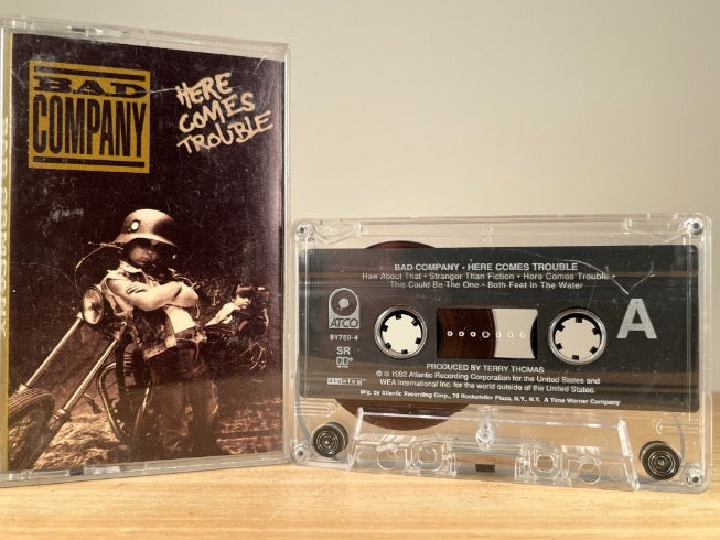 BAD COMPANY - Here Comes Trouble - CASSETTE TAPE