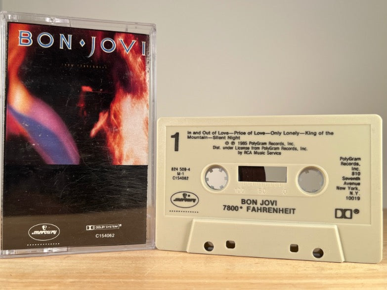 BON JOVI – 7800° Fahrenheit – CASSETTE TAPE