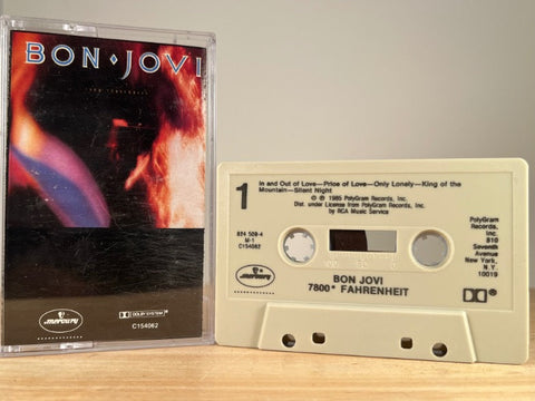 BON JOVI – 7800° Fahrenheit – CASSETTE TAPE