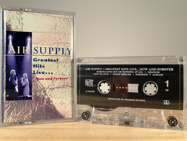AIR SUPPLY - greatest hits live – CASSETTE TAPE