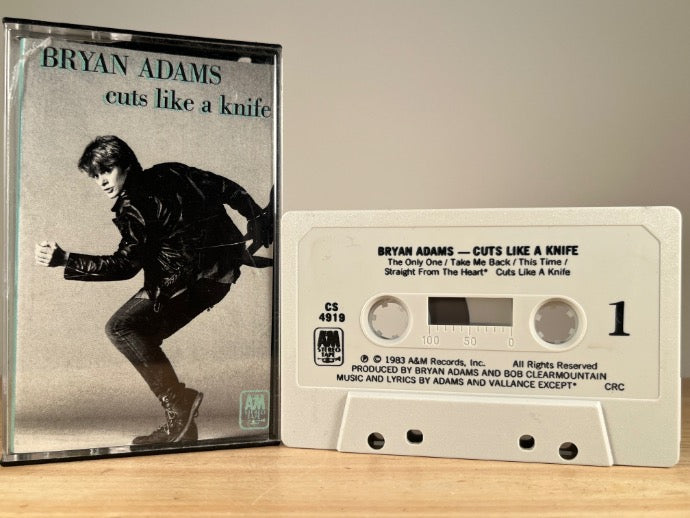 BRYAN ADAMS – CUTS LIKE A KNIFE – CASSETTE TAPE