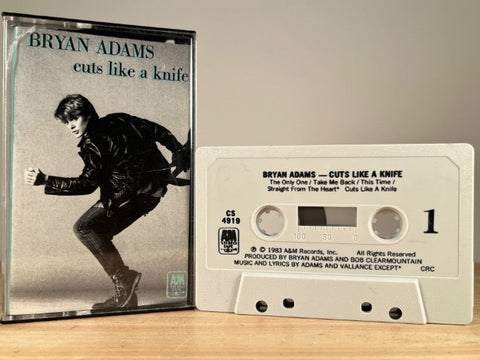 BRYAN ADAMS – CUTS LIKE A KNIFE – CASSETTE TAPE
