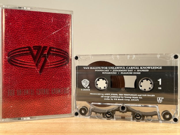 VAN HALEN – FOR UNLAWFUL CARNAL KNOWLEDGE – CASSETTE TAPE