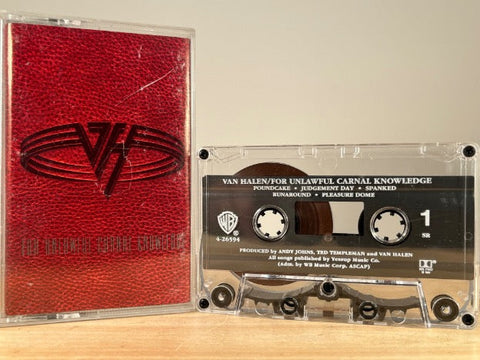 VAN HALEN – FOR UNLAWFUL CARNAL KNOWLEDGE – CASSETTE TAPE