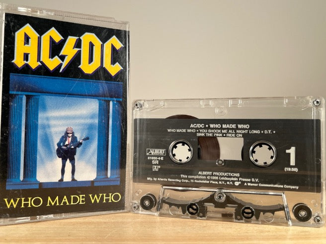 AC/DC – Who Made Who – CASSETTE TAPE