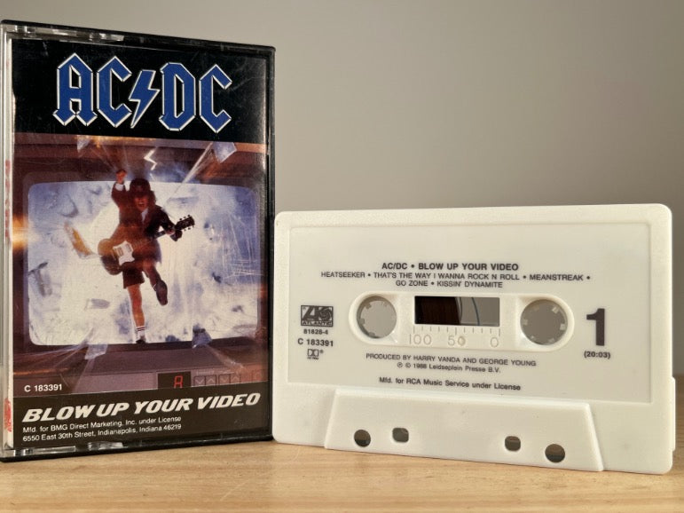 AC/DC – Blow Up Your Video – CASSETTE TAPE