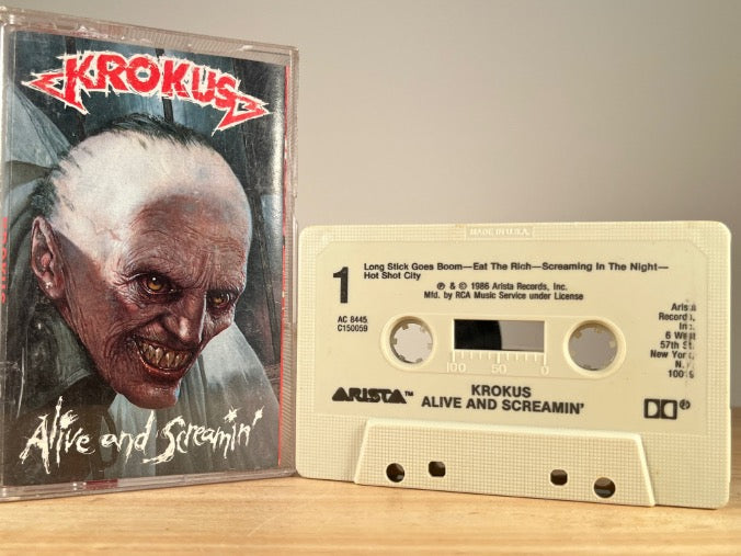 KROKUS – Alive and Screamin' – CASSETTE TAPE