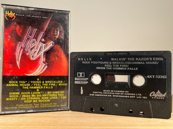 HELIX – Walkin’ the Razor’s Edge – CASSETTE TAPE