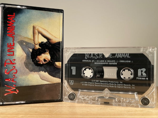 W.A.S.P. – Live…In the Raw – CASSETTE TAPE