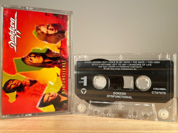 DOKKEN – DYSFUNCTIONAL – CASSETTE TAPE
