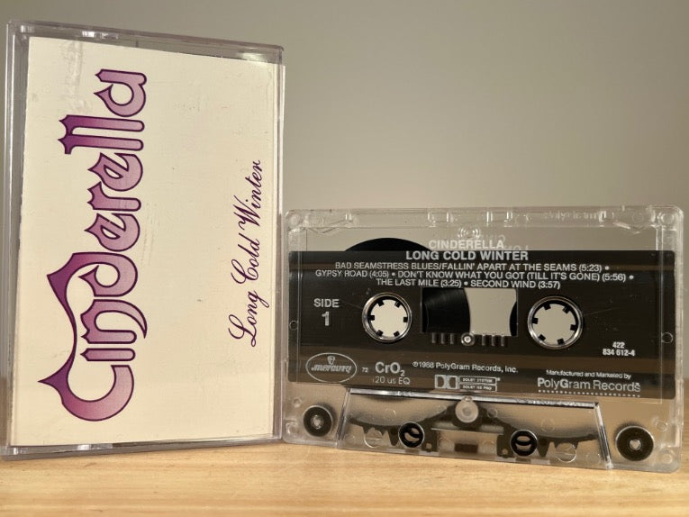 CINDERELLA – LONG COLD WINTER – CASSETTE TAPE