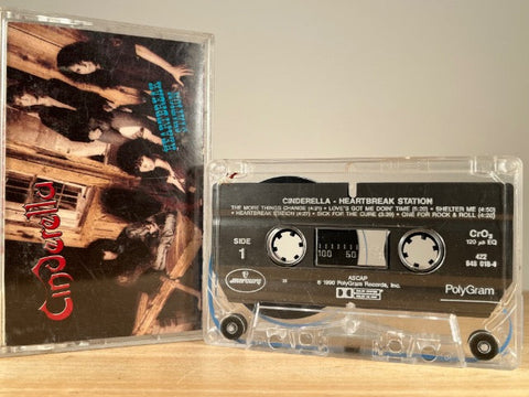 CINDERELLA – HEARTBREAK STATION – CASSETTE TAPE
