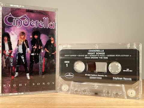 CINDERELLA – NIGHT SONGS – CASSETTE TAPE