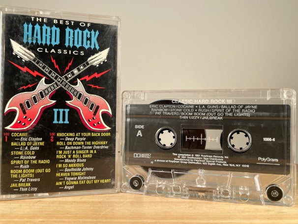 VARIOUS ARTISTS – Best of Hard Rock Classics III – CASSETTE TAPE