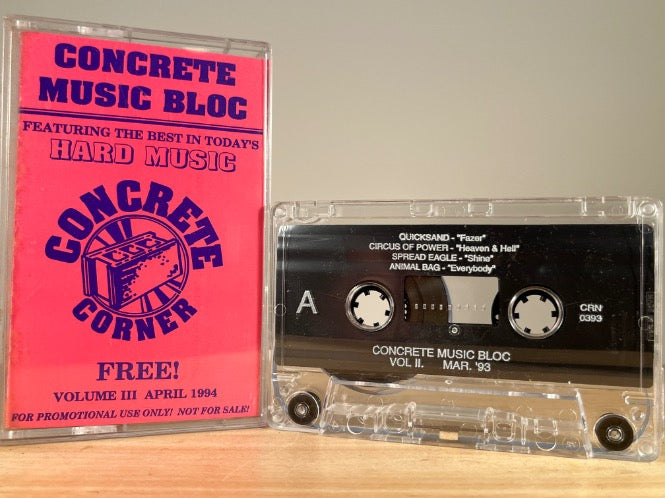 VARIOUS ARTISTS – Concrete Music Bloc Vol. II Mar 1993 – CASSETTE TAPE