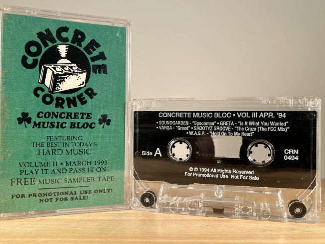 CONCRETE MUSIC BLOC – Vol. III Apr. 1994 – CASSETTE TAPE