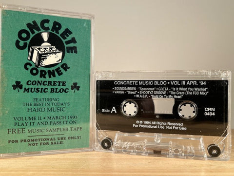 CONCRETE MUSIC BLOC – Vol. III Apr. 1994 – CASSETTE TAPE