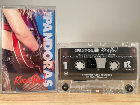 THE PANDORAS – Rock Hard – CASSETTE TAPE