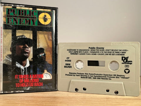 PUBLIC ENEMY – IT TAKES A NATION OF MILLIONS TO HOLD US BACK – CASSETTE TAPE
