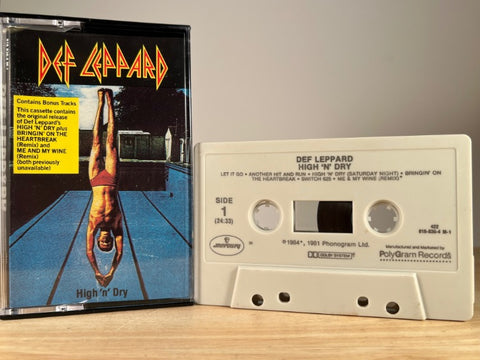 DEF LEPPARD – High 'n' Dry – CASSETTE TAPE