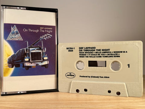 DEF LEPPARD – On Through the Night – CASSETTE TAPE