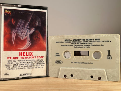 HELIX – Walkin' the Razor's Edge – CASSETTE TAPE