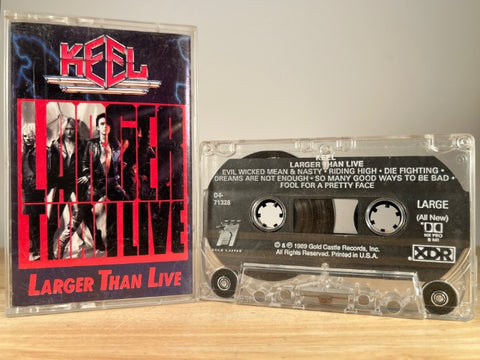 KEEL – Larger Than Live – CASSETTE TAPE