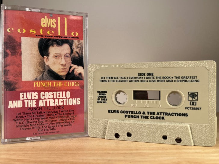 ELVIS COSTELLO & THE ATTRACTIONS – Punch the Clock – CASSETTE TAPE
