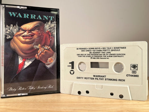 WARRANT - Dirty Rotten Filthy Stinking Rich - CASSETTE TAPE