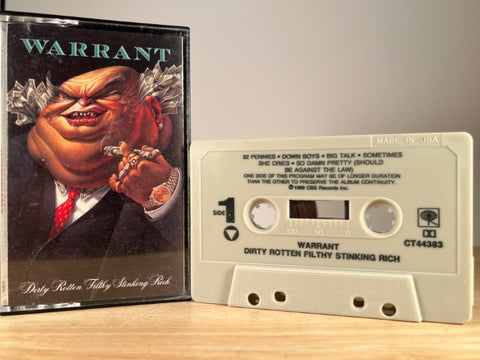WARRANT - Dirty Rotten Filthy Stinking Rich - CASSETTE TAPE-2