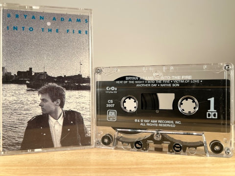 BRYAN ADAMS - Into The Fire - CASSETTE TAPE