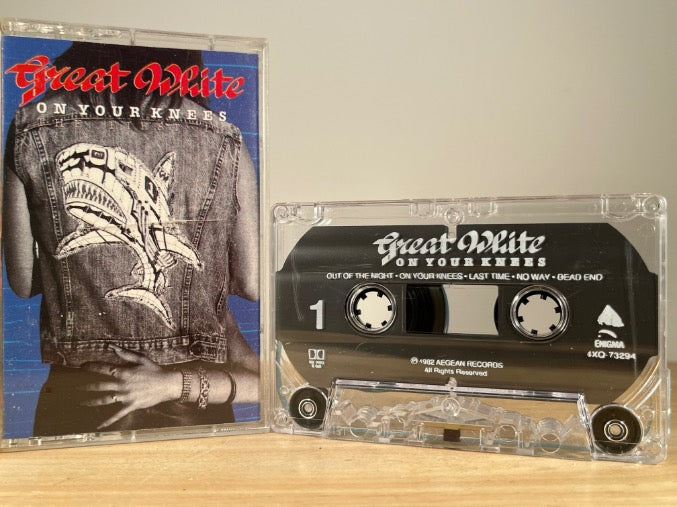GREAT WHITE - On Your Knees - CASSETTE TAPE