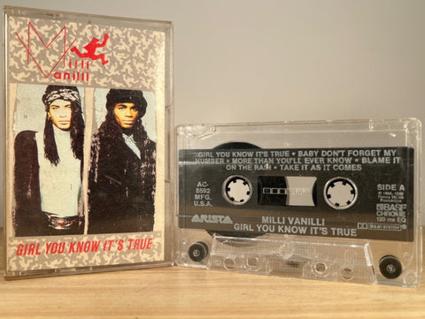MILLI VANILLI - Girl You Know It's True - CASSETTE TAPE