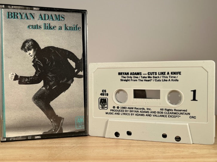 BRYAN ADAMS - Cuts Like A Knife - CASSETTE TAPE