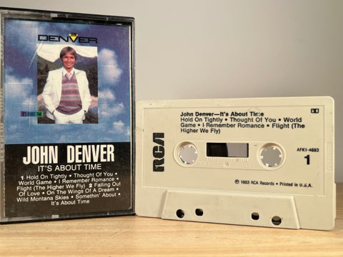 JOHN DENVER - It's About Time - CASSETTE TAPE