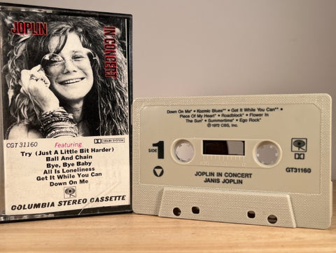JANIS JOPLIN - In Concert - CASSETTE TAPE