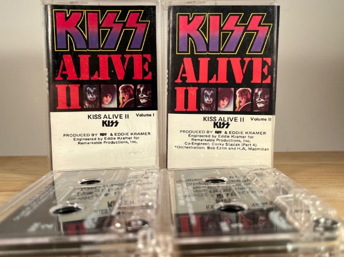 KISS - ALIVE 2 [double album] - CASSETTE TAPES
