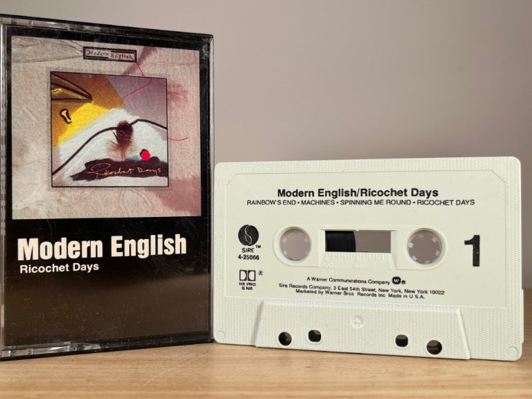MODERN ENGLISH - Ricochet Days - CASSETTE TAPE