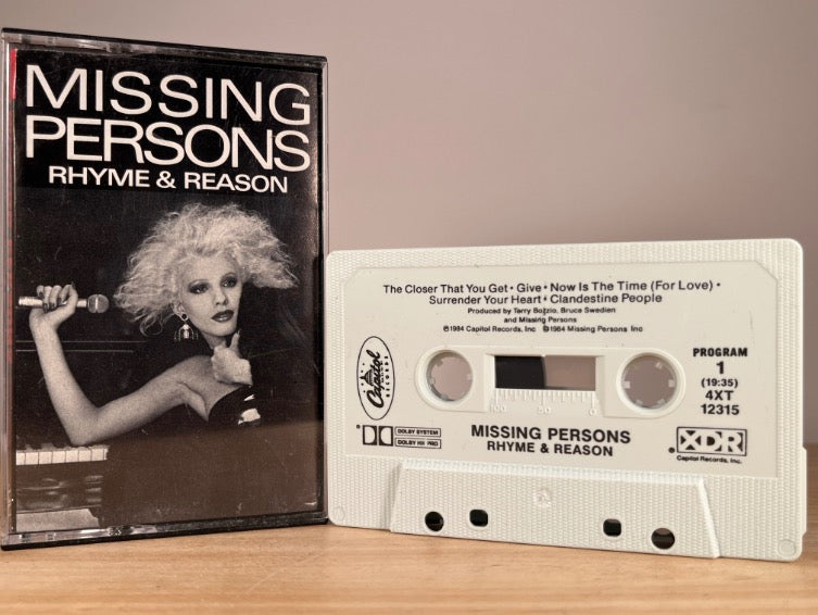 MISSING PERSONS - Rhyme & Reason - CASSETTE TAPE