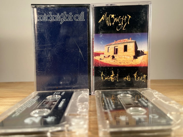 MIDNIGHT OIL - 2 CASSETTE TAPES