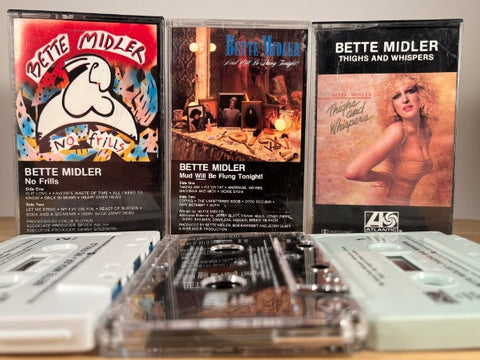 BETTE MIDLER - 3 CASSETTE TAPES