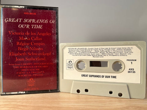 GREAT SOPRANOS OF OUR TIME - CASSETTE TAPE