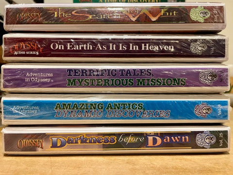 ADVENTURES IN ODYSSEY - LOT OF 4 - BRAND NEW CASSETTE SETS