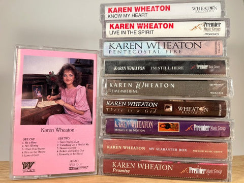 KAREN WHEATON - 10 cassette tapes - CASSETTE SET