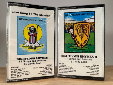 RIGHTEOUS RHYMES - songs and lessons by jamie lash - BRAND NEW CASSETTE TAPES