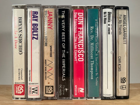 LOT OF 8 RELIGIOUS TAPES - various artists - CASSETTE SET
